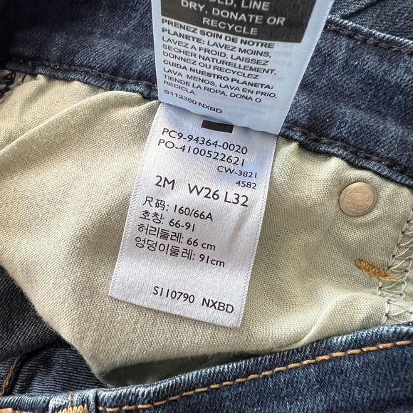 Signature by Levi Strauss & Co. Bootcut Jeans Womens 26X32 (28x29) Blue Mid-Rise - Picture 5 of 12